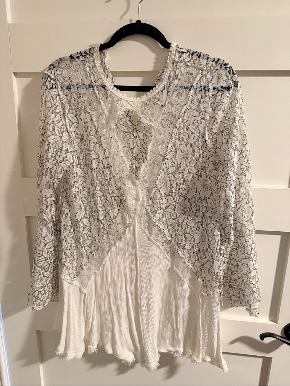 Altar'd State Ivory Lace Blouse